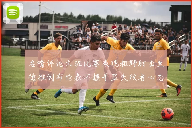 名嘴评论文班比赛表现粗野肘击里德推倒布伦森不握手显失败者心态